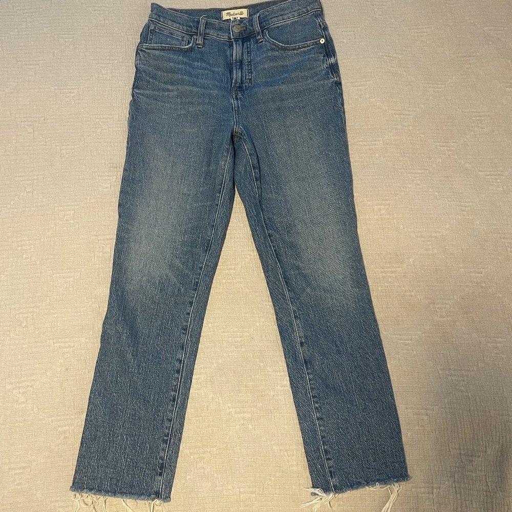Madewell Perfect Vintage Jeans in Enmore Wash: Raw Hem Edition Size 26